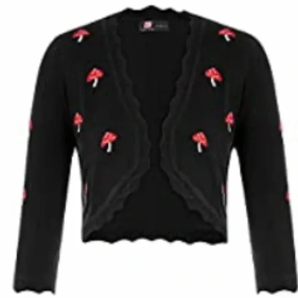 ๐๐๐HOST-PICK๐๐๐MUSHROOM Crop Cardigan, Multiple Sizes, NWT - Picture 2 of 8